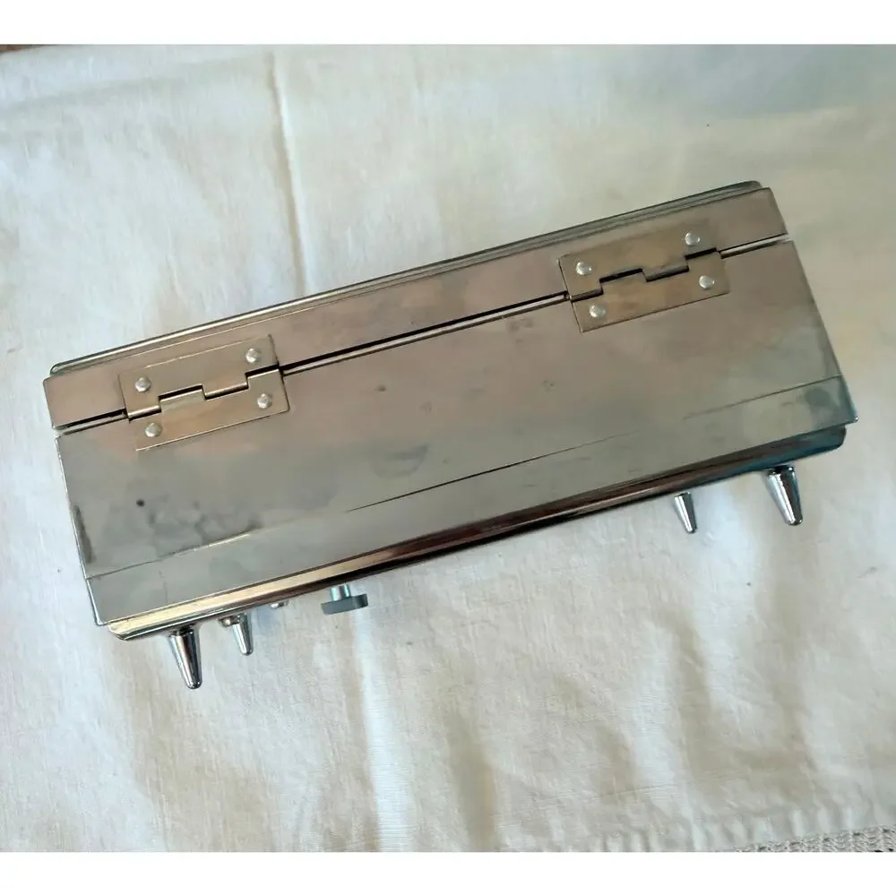 Lady-Mate Japan Music Jewelry Box Danube Wave Waltz Chrome Mirror Vintage